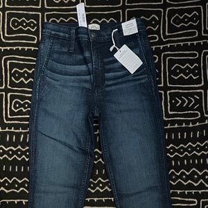 J. CREW Denim Vintage Straight Trouser Jeans Size 25 Deep Sea Wash *NWT*